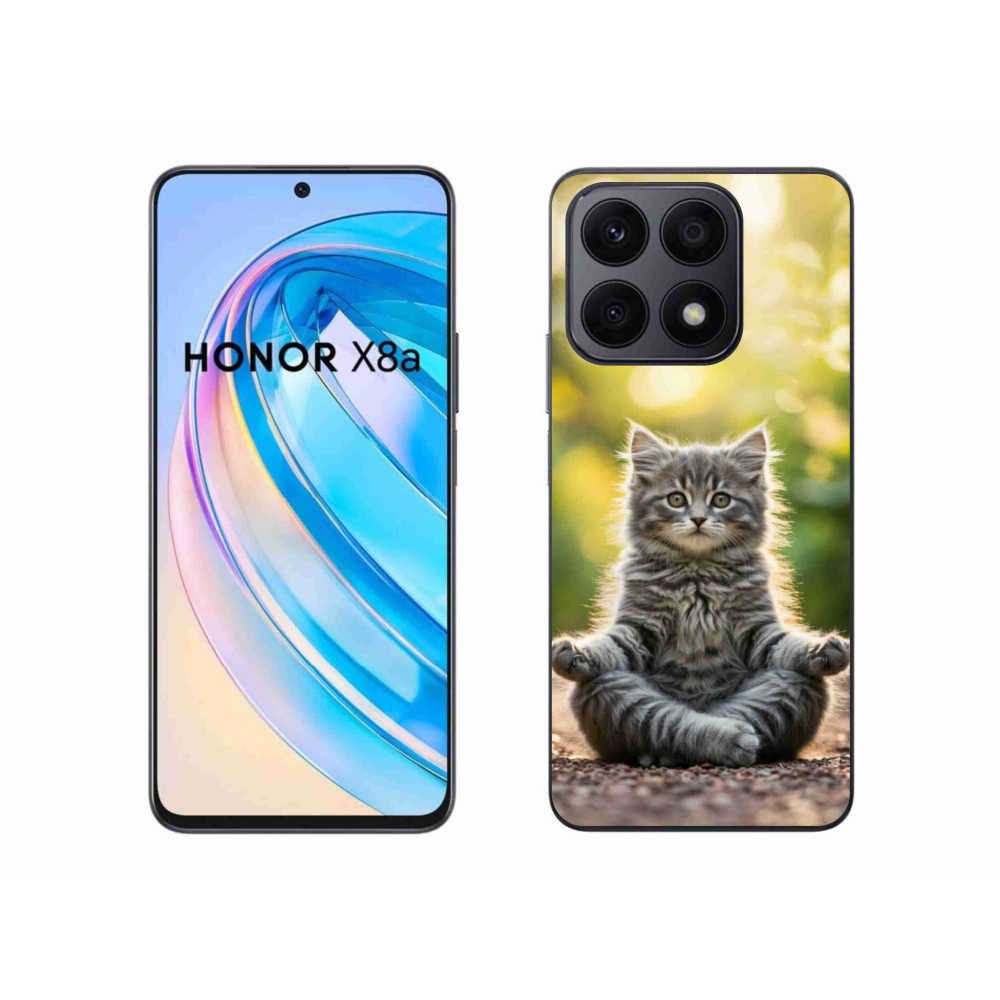 Gélový kryt mmCase na Honor X8a - meditujúce mačiatko