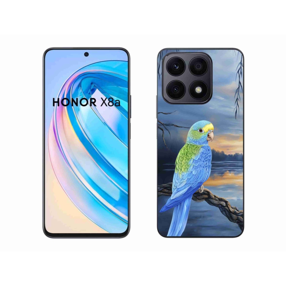Gélový kryt mmCase na Honor X8a - modrý papagáj