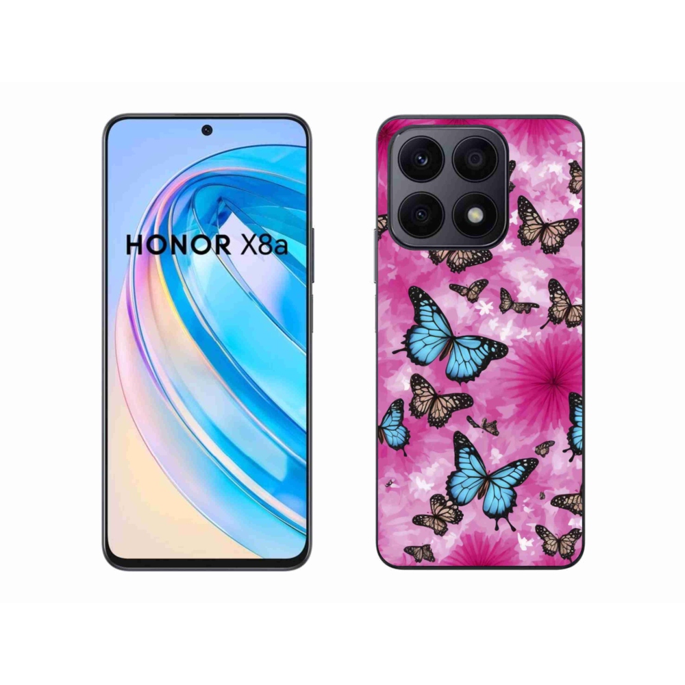 Gélový kryt mmCase na Honor X8a - motýlia záhrada