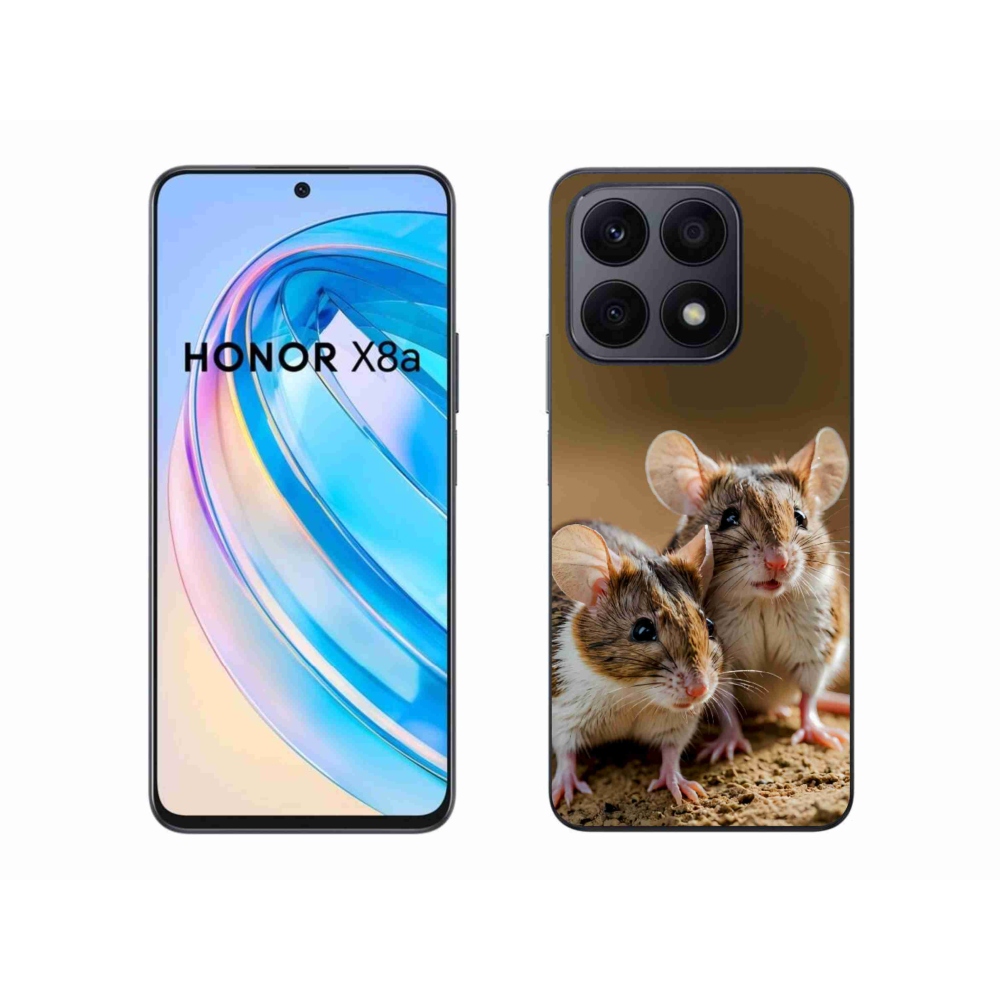 Gélový kryt mmCase na Honor X8a - myší duo