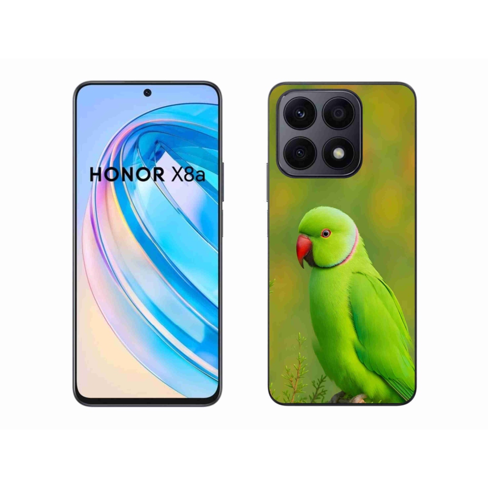 Gélový kryt mmCase na Honor X8a - papagáj alexander 2