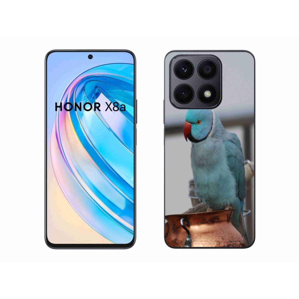Gélový kryt mmCase na Honor X8a - papagáj alexander modrý