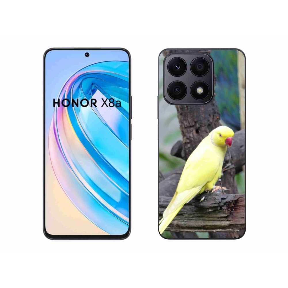 Gélový kryt mmCase na Honor X8a - papagáj alexander žltý