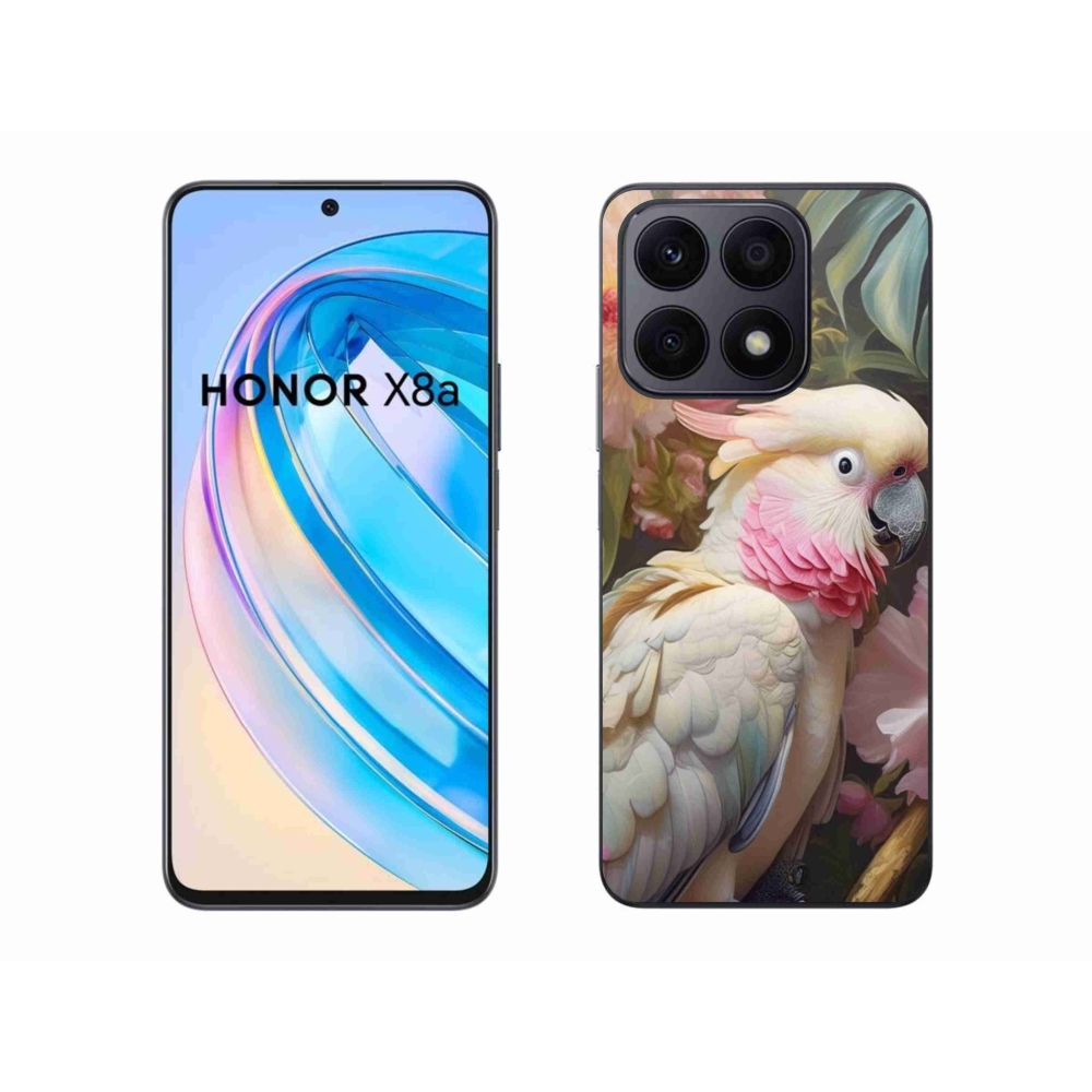 Gélový kryt mmCase na Honor X8a - papagáj kakadu ružový 2