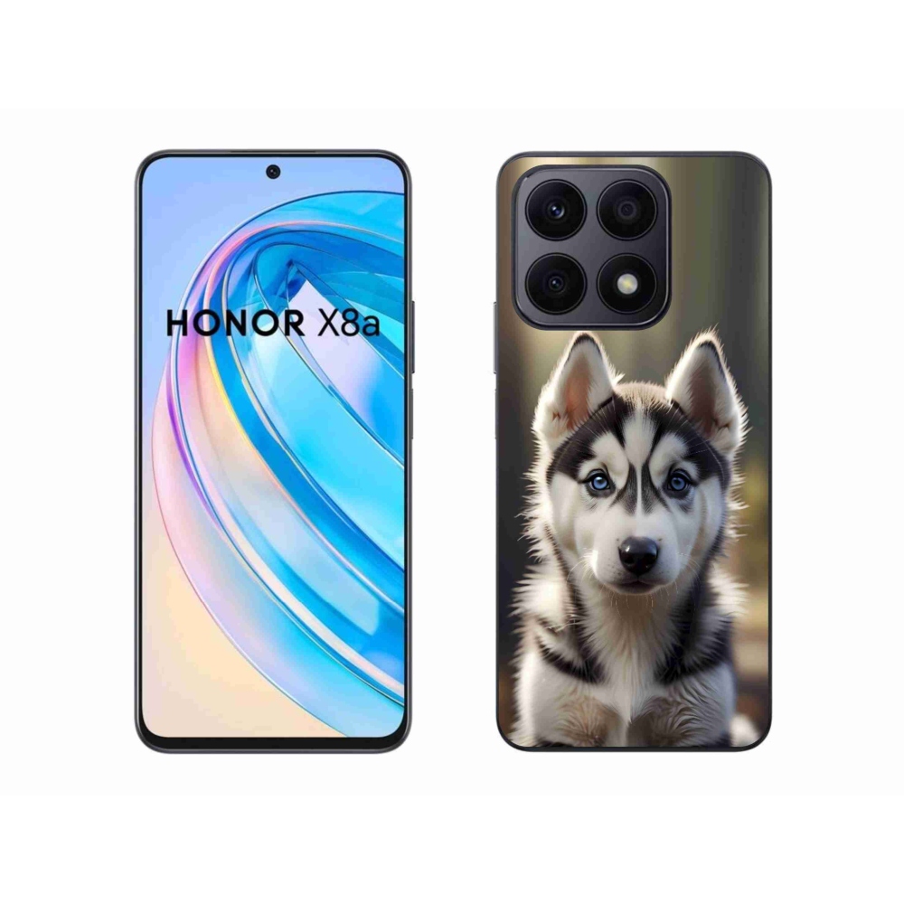 Gélový kryt mmCase na Honor X8a - roztomilý sibírsky husky