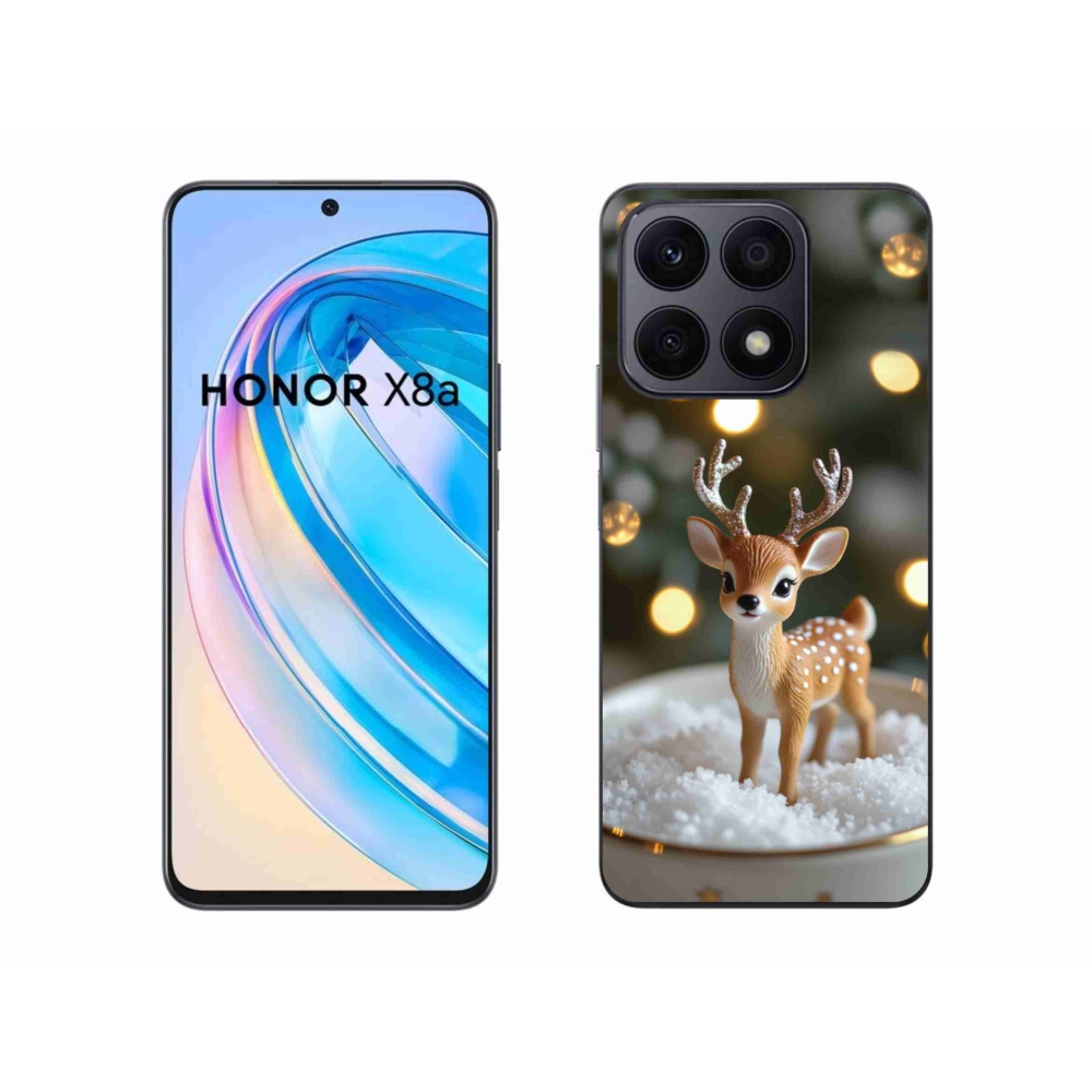 Gélový kryt mmCase na Honor X8a - roztomilý vianočný jeleň