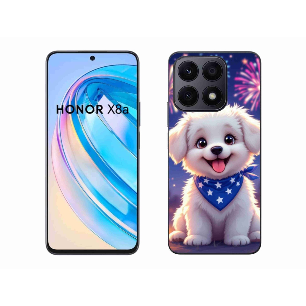 Gélový kryt mmCase na Honor X8a - slávnostné šteňa