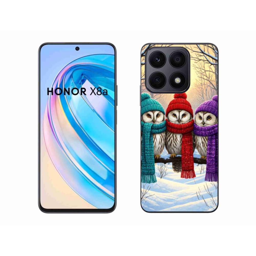 Gélový kryt mmCase na Honor X8a - soví priatelia