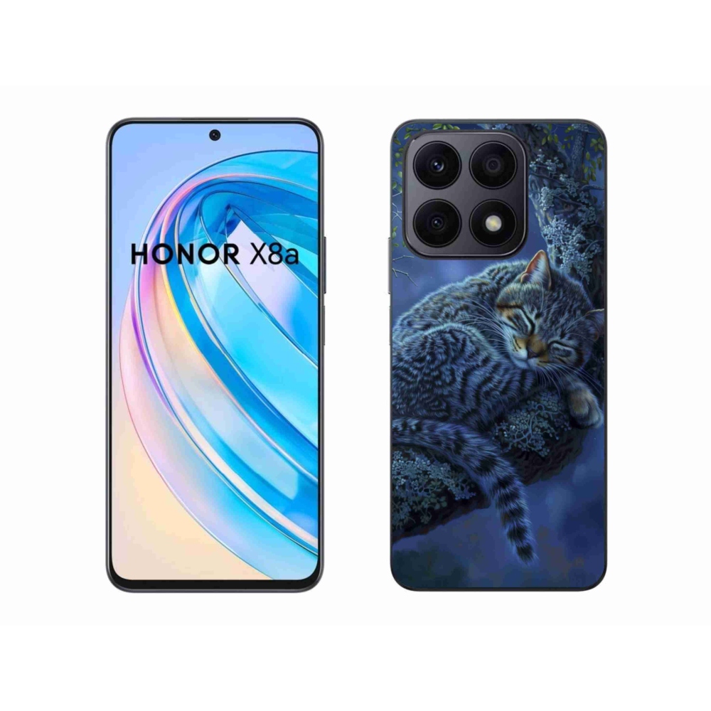Gélový kryt mmCase na Honor X8a - spiaca mačka