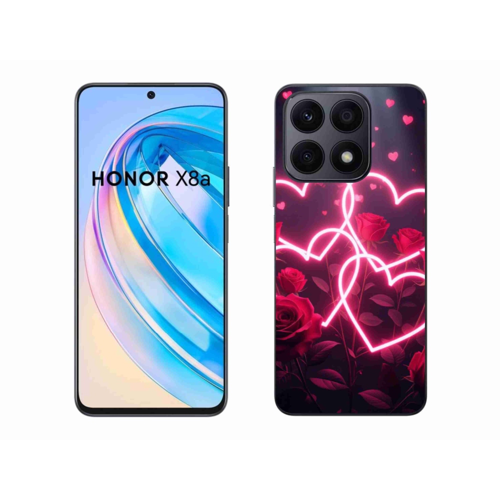 Gélový kryt mmCase na Honor X8a - srdce lásky