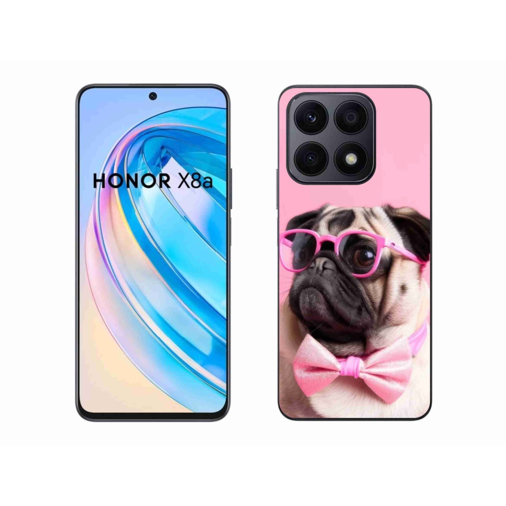 Gélový kryt mmCase na Honor X8a - štýlový mops