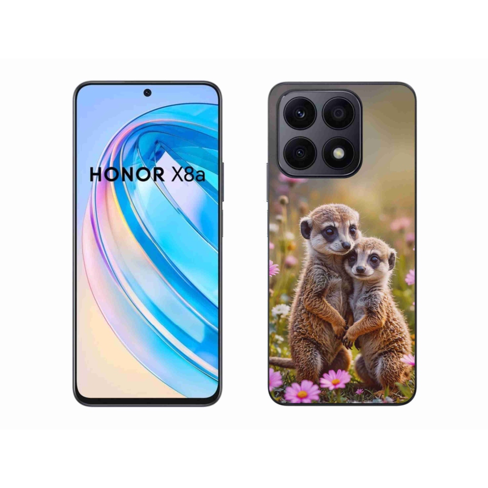 Gélový kryt mmCase na Honor X8a - surikatí duo