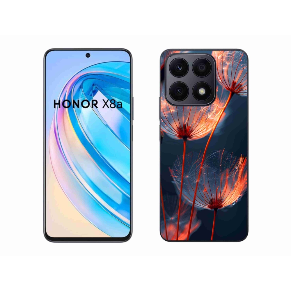 Gélový kryt mmCase na Honor X8a - svetielkujúce páperie