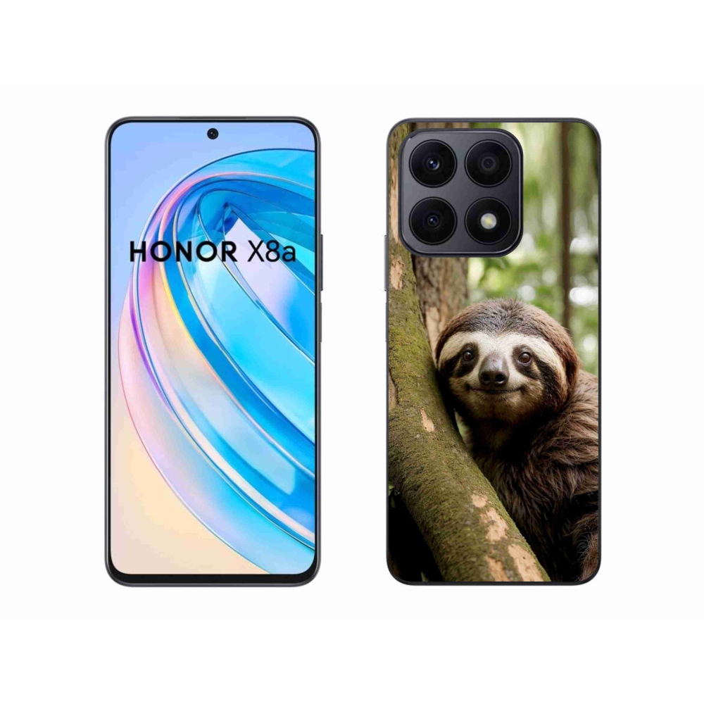 Gélový kryt mmCase na Honor X8a - usmievavý leňochod