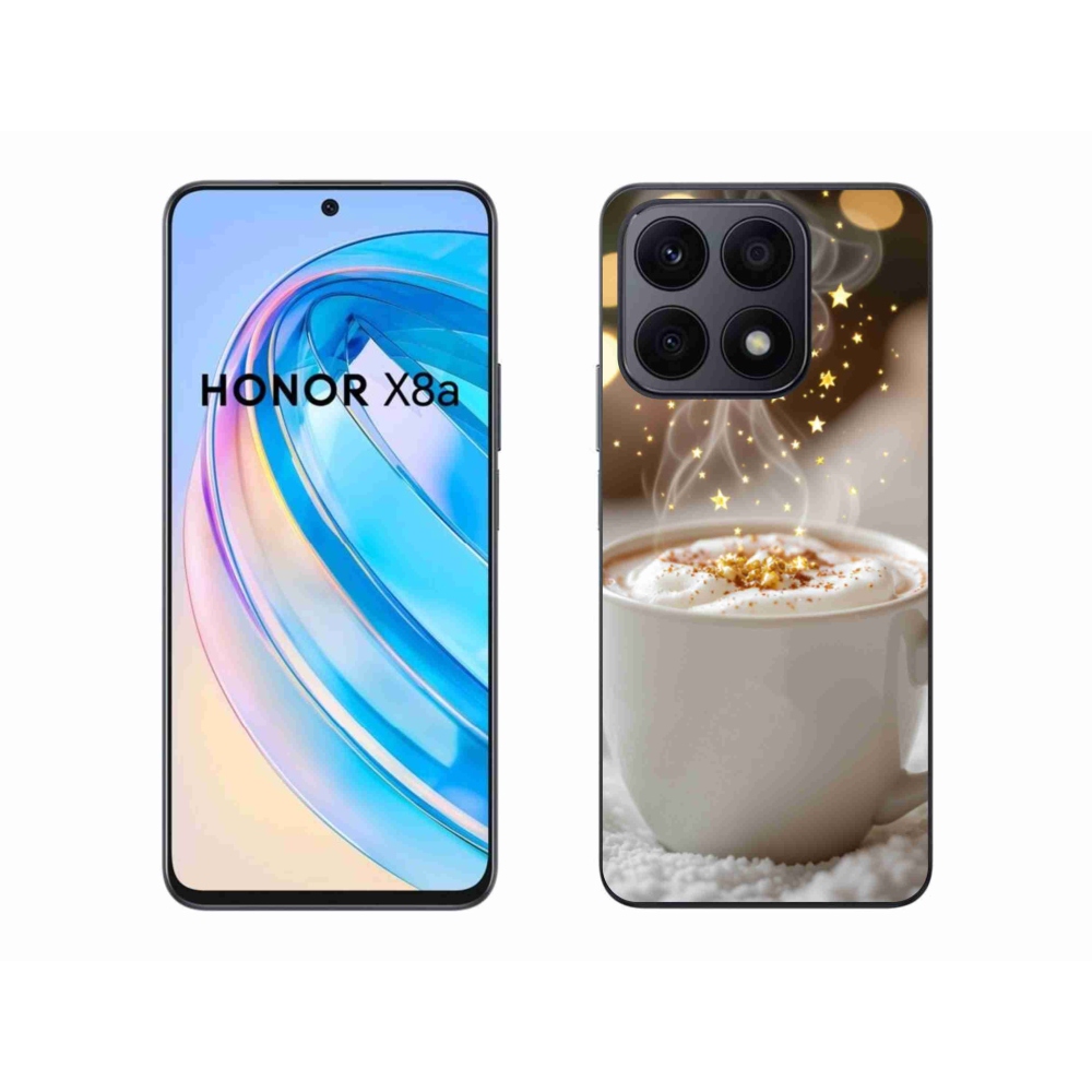 Gélový kryt mmCase na Honor X8a - vianočný horúci nápoj