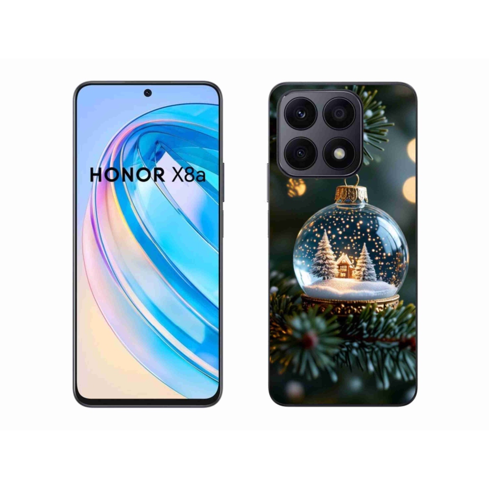 Gélový kryt mmCase na Honor X8a - vianočné gule 2