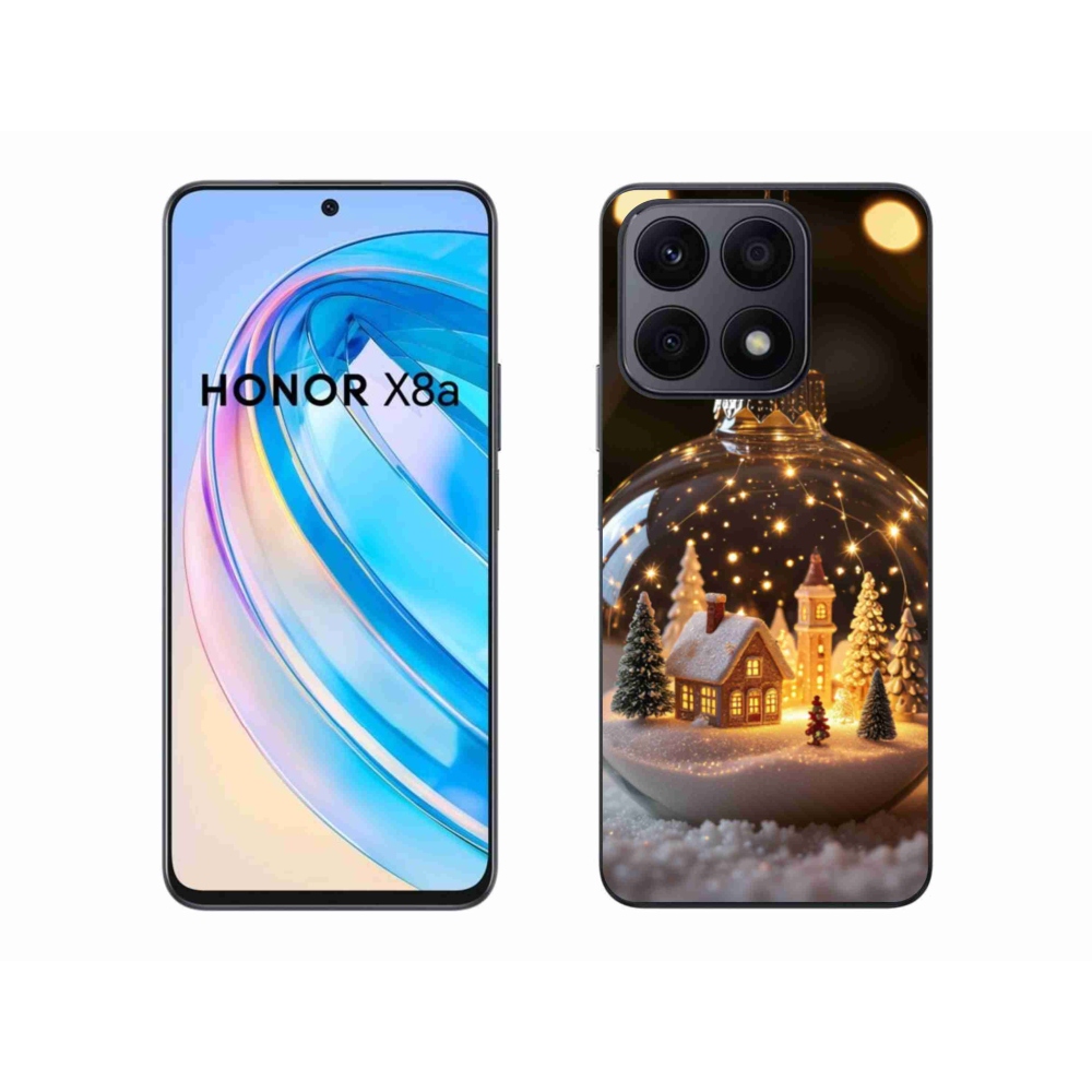 Gélový kryt mmCase na Honor X8a - vianočné gule 3