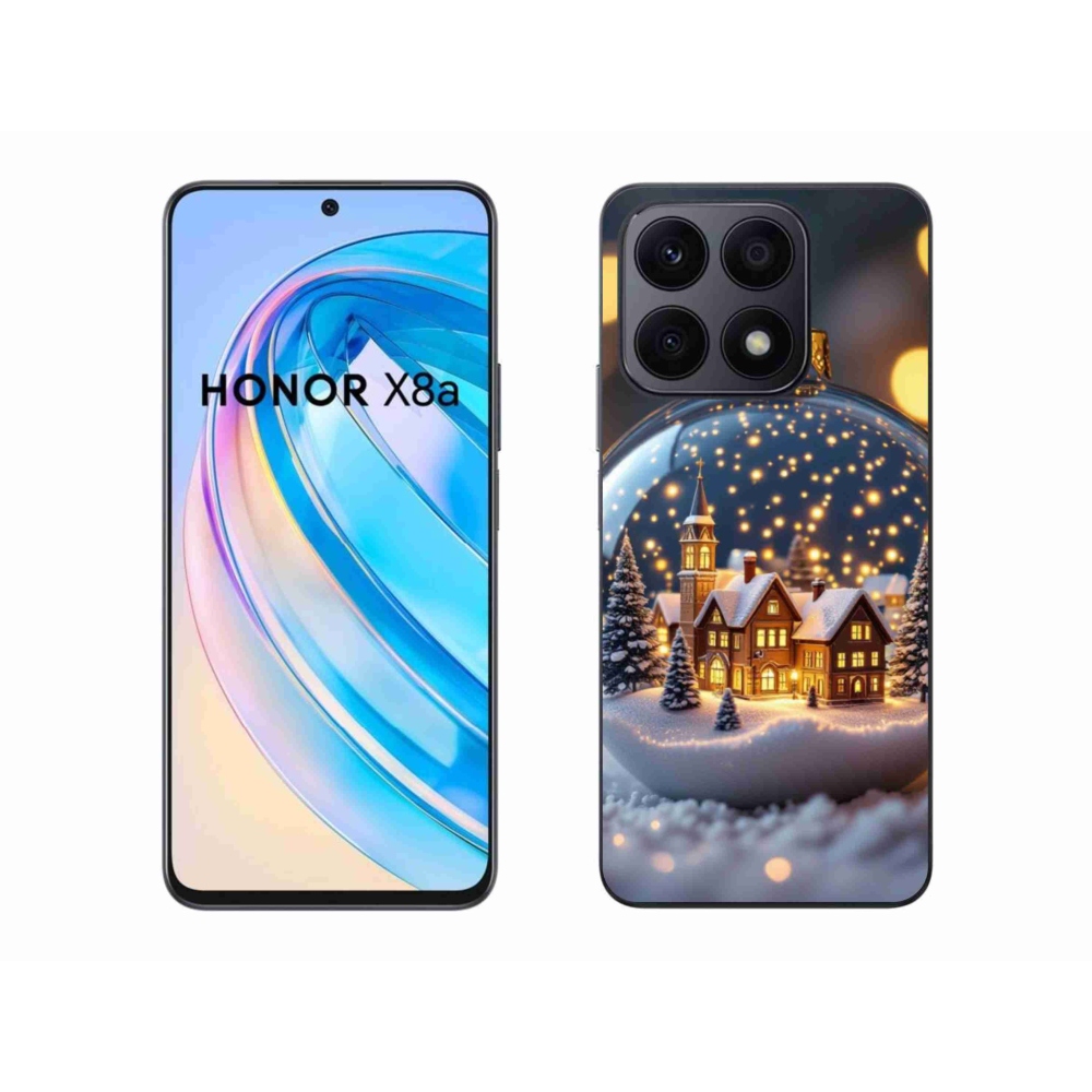 Gélový kryt mmCase na Honor X8a - vianočné gule 4