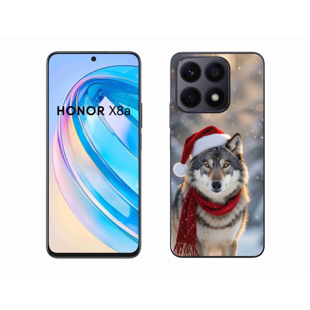Gélový kryt mmCase na Honor X8a - vianočný vlk