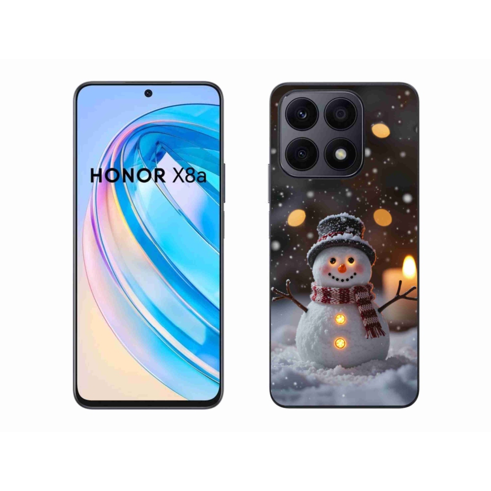 Gélový kryt mmCase na Honor X8a - veselý snehuliak