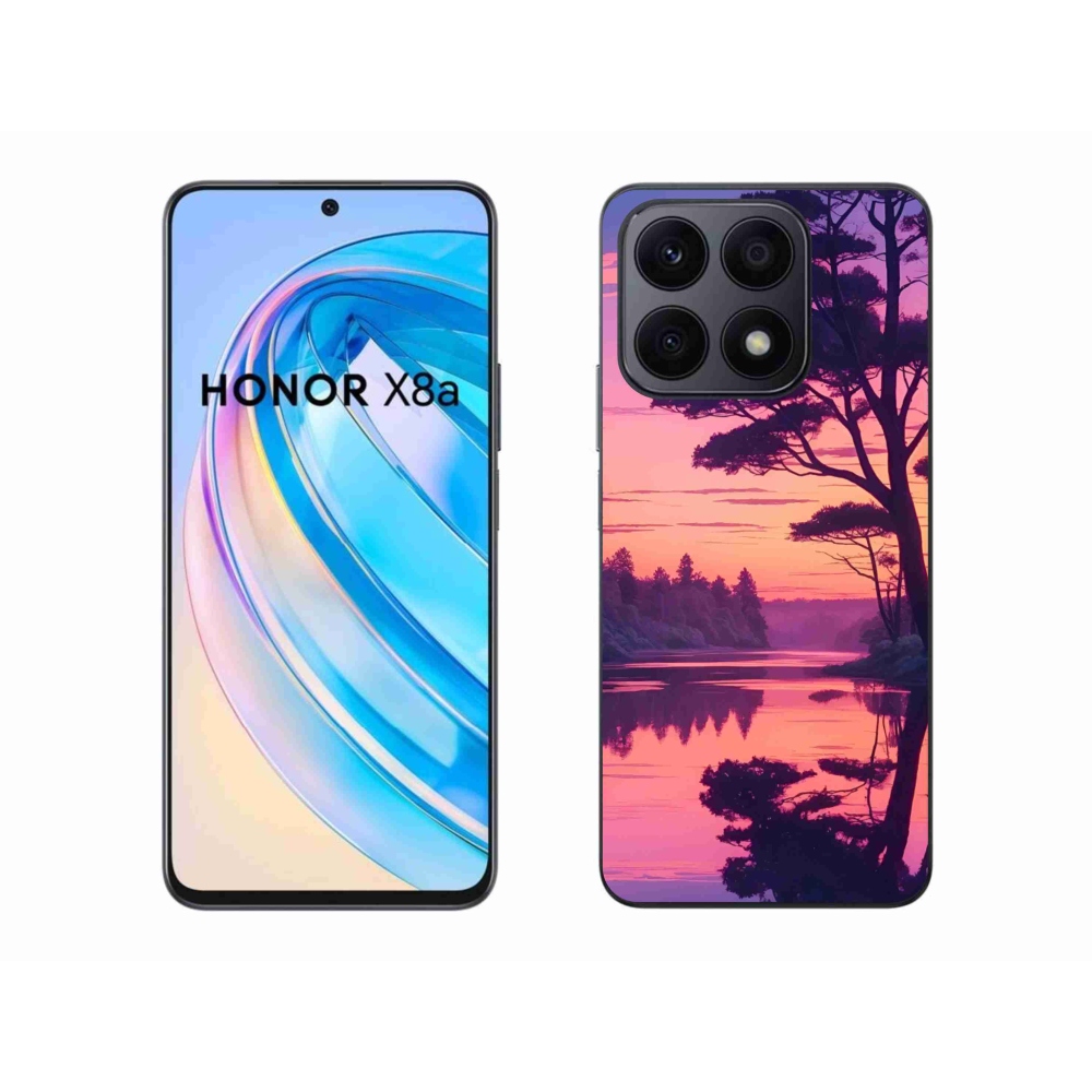 Gélový kryt mmCase na Honor X8a - západ slnka nad jazerom