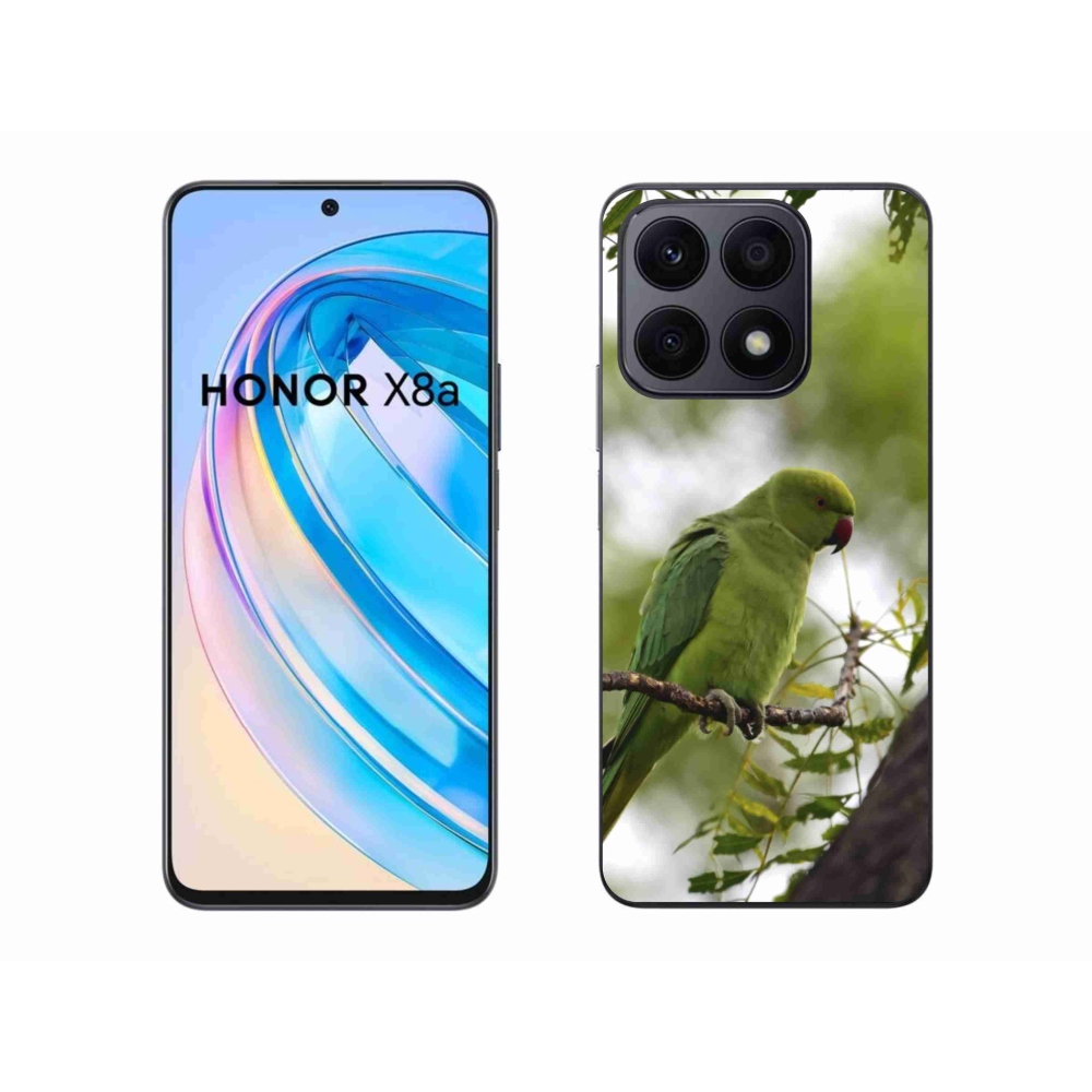Gélový kryt mmCase na Honor X8a - zelený papagáj