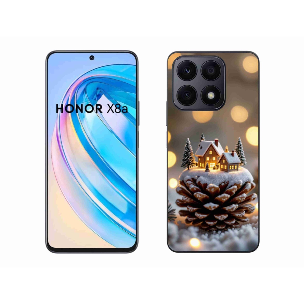 Gélový kryt mmCase na Honor X8a - zimná dedinka
