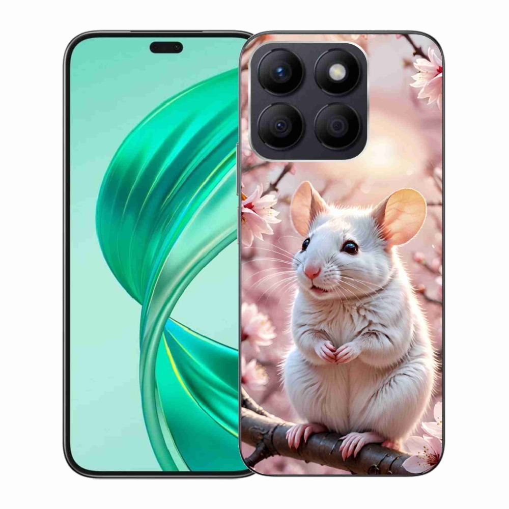 Gélový kryt mmCase na Honor X8b - biela myš na vetve