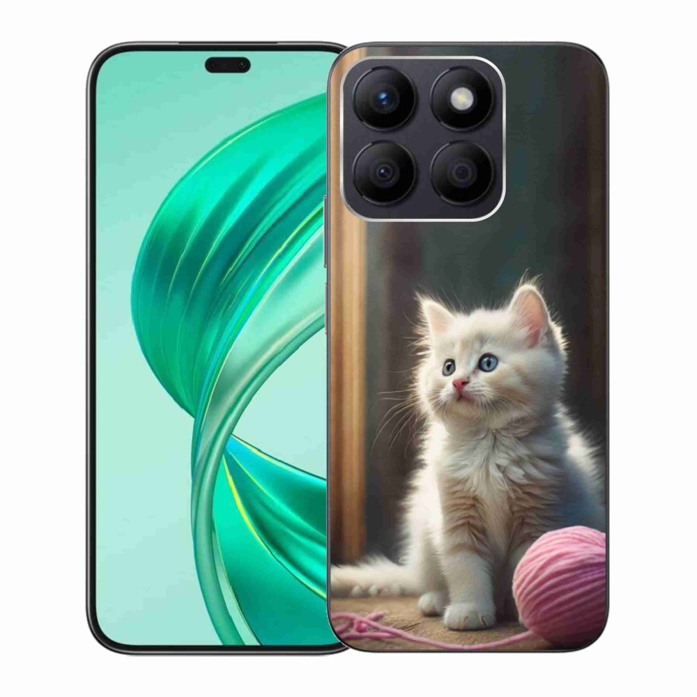 Gélový kryt mmCase na Honor X8b - biele mačiatko 2