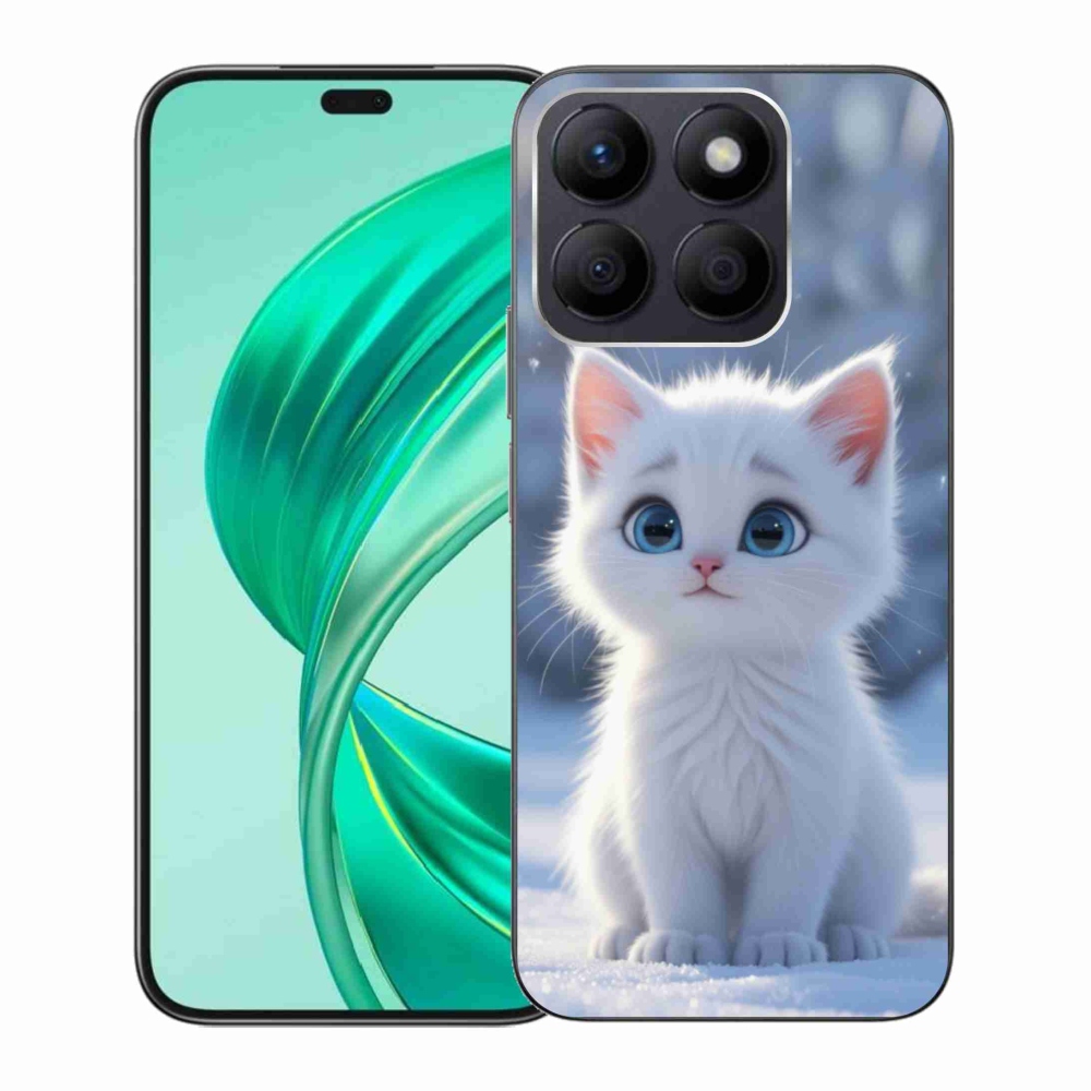 Gélový kryt mmCase na Honor X8b - biele mačiatko 3