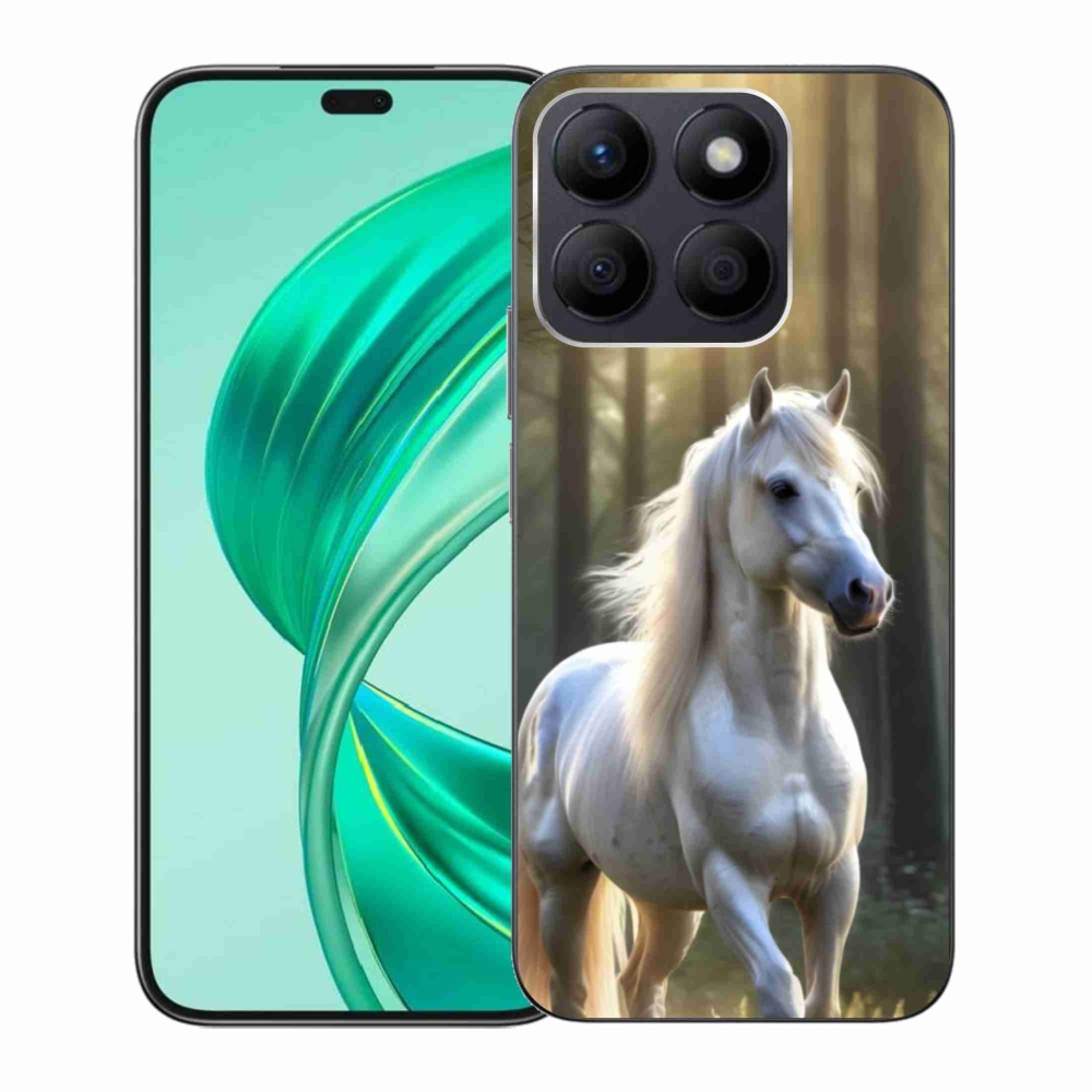 Gélový kryt mmCase na Honor X8b - biely kôň 3