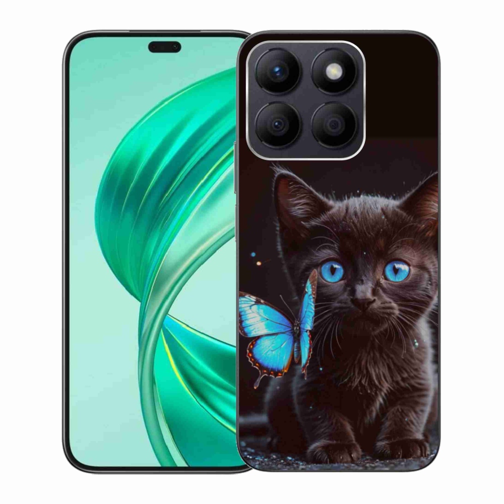 Gélový kryt mmCase na Honor X8b - čierne mačiatko 3