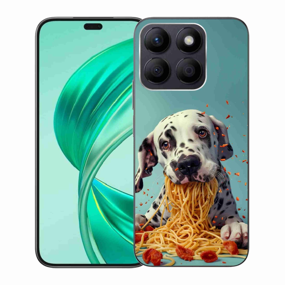 Gélový kryt mmCase na Honor X8b - dalmatín a špagety