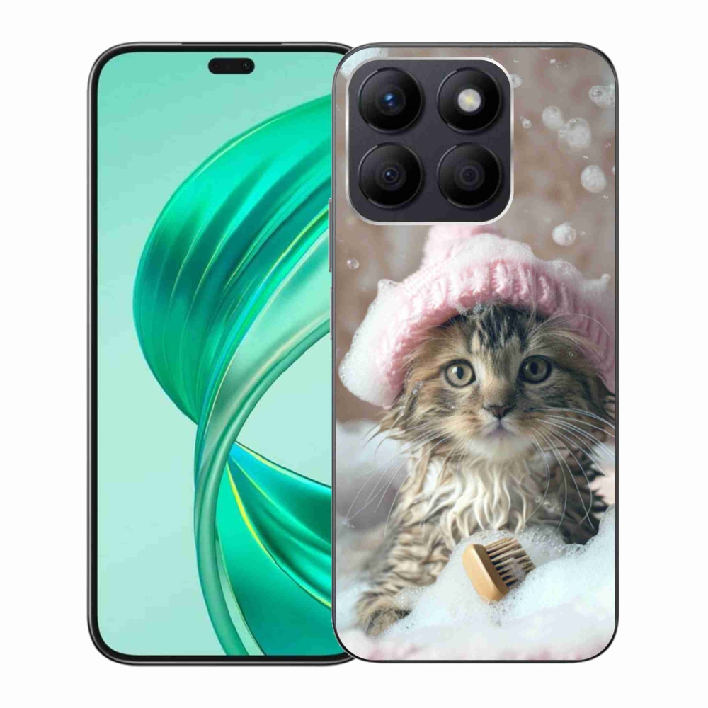 Gélový kryt mmCase na Honor X8b - mačiatko a kúpeľ