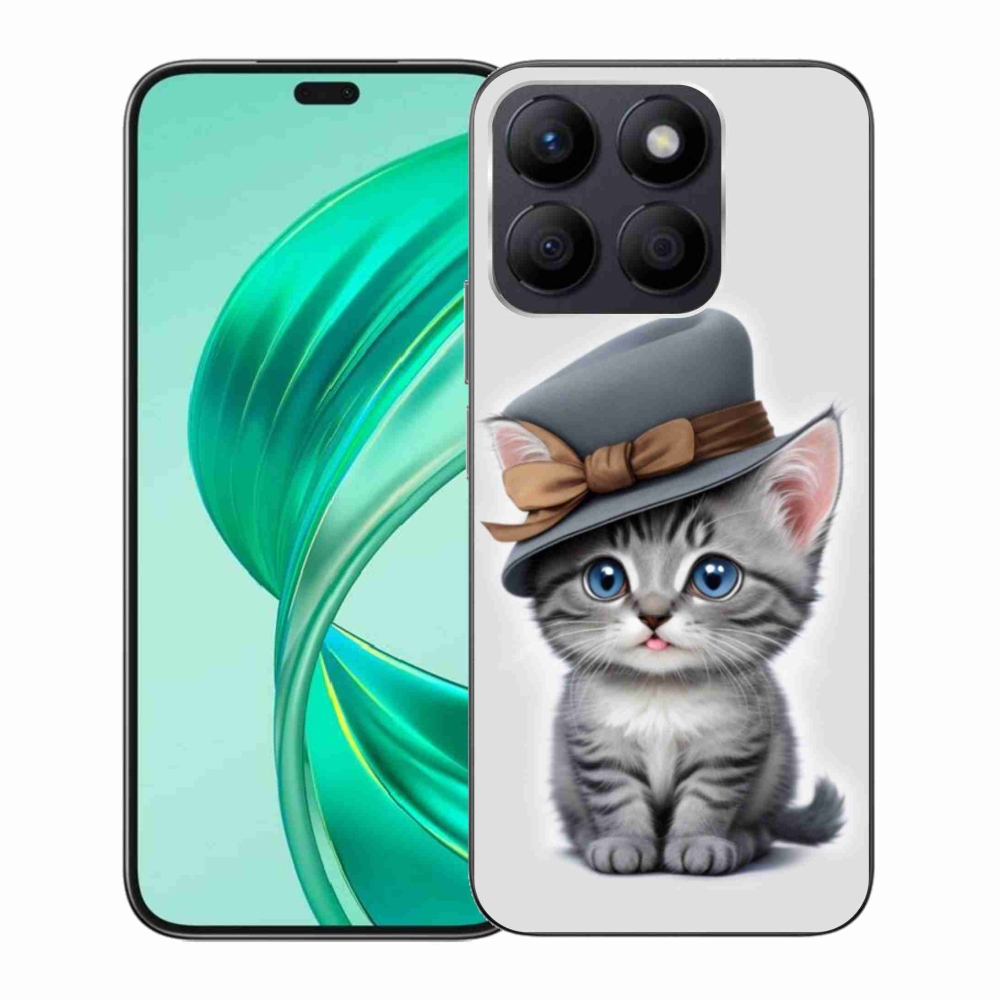 Gélový kryt mmCase na Honor X8b - mačiatko s klobúkom
