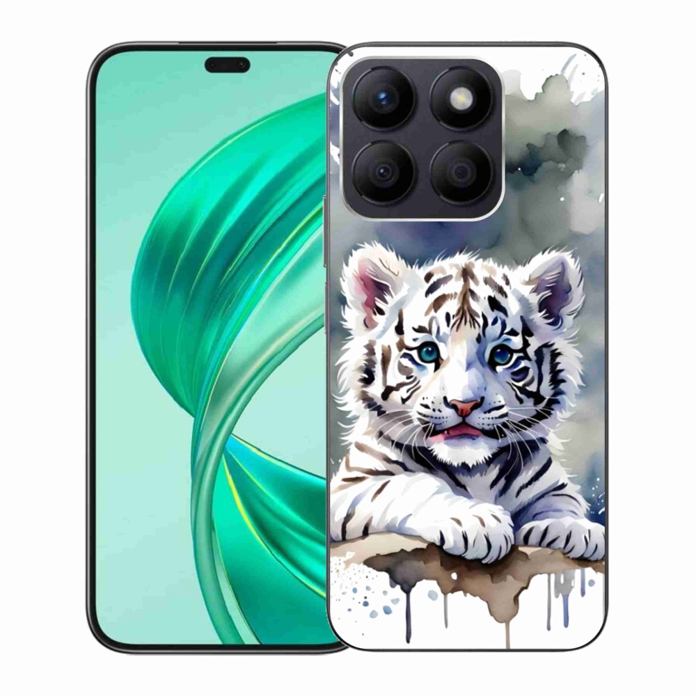 Gélový kryt mmCase na Honor X8b - mláďa bieleho tigra