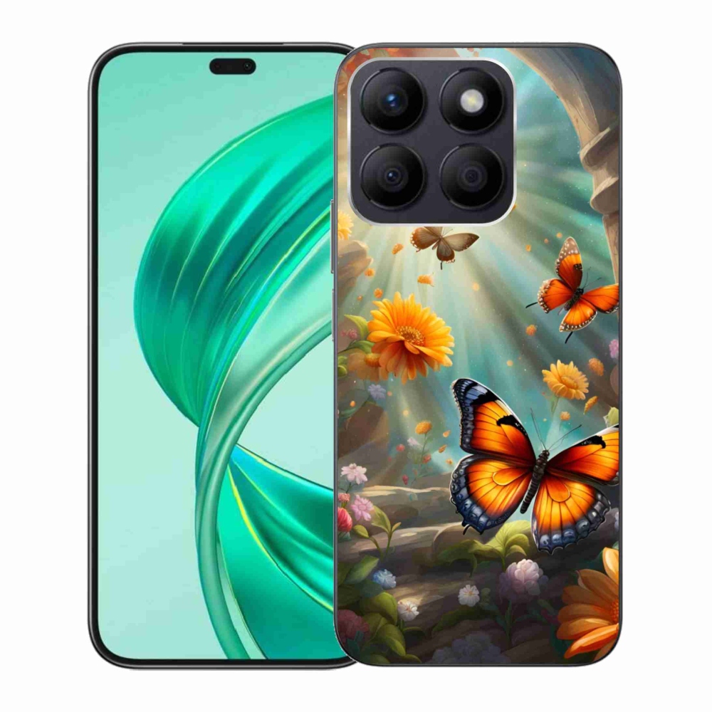 Gélový kryt mmCase na Honor X8b - motýlia záhrada 2
