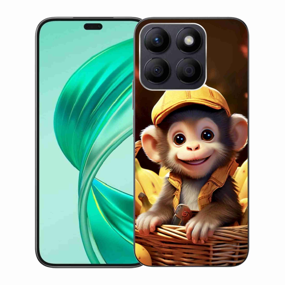 Gélový kryt mmCase na Honor X8b - opice v košíku