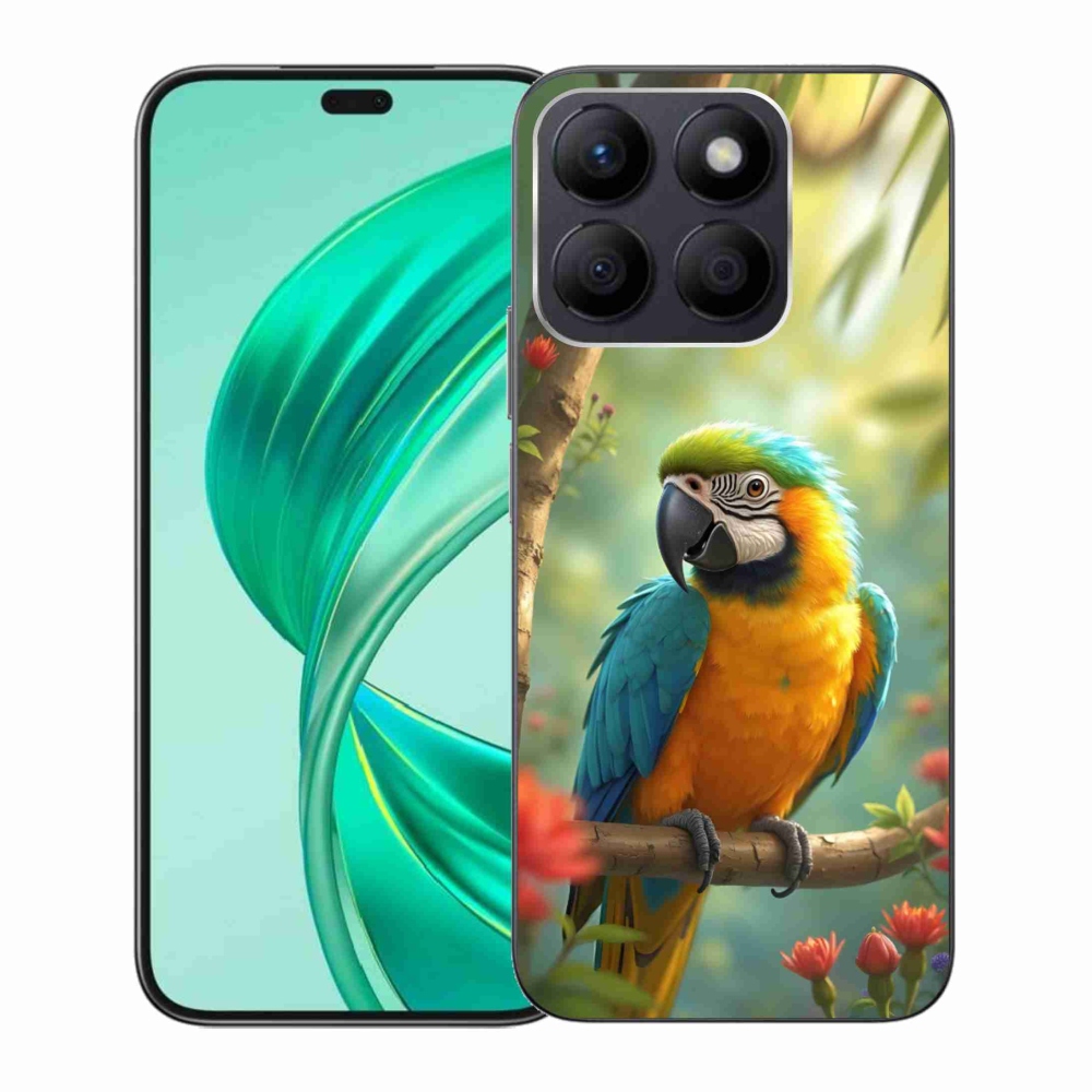 Gélový kryt mmCase na Honor X8b - papagáj ara modrožltá