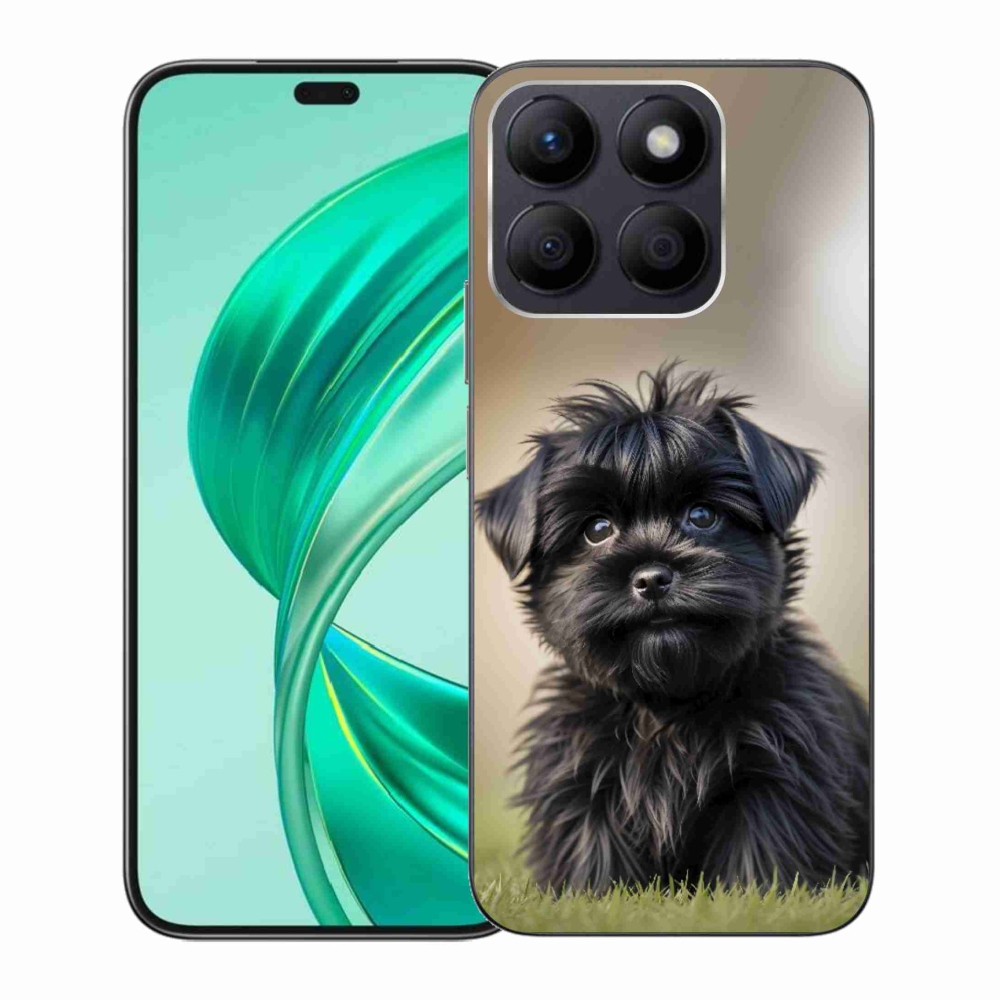 Gélový kryt mmCase na Honor X8b - roztomilý čierny psík