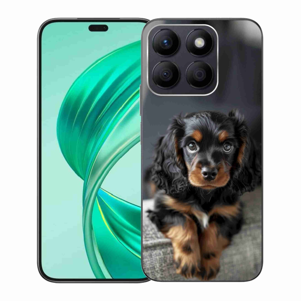 Gélový kryt mmCase na Honor X8b - roztomilý dlhosrstý jazvečík