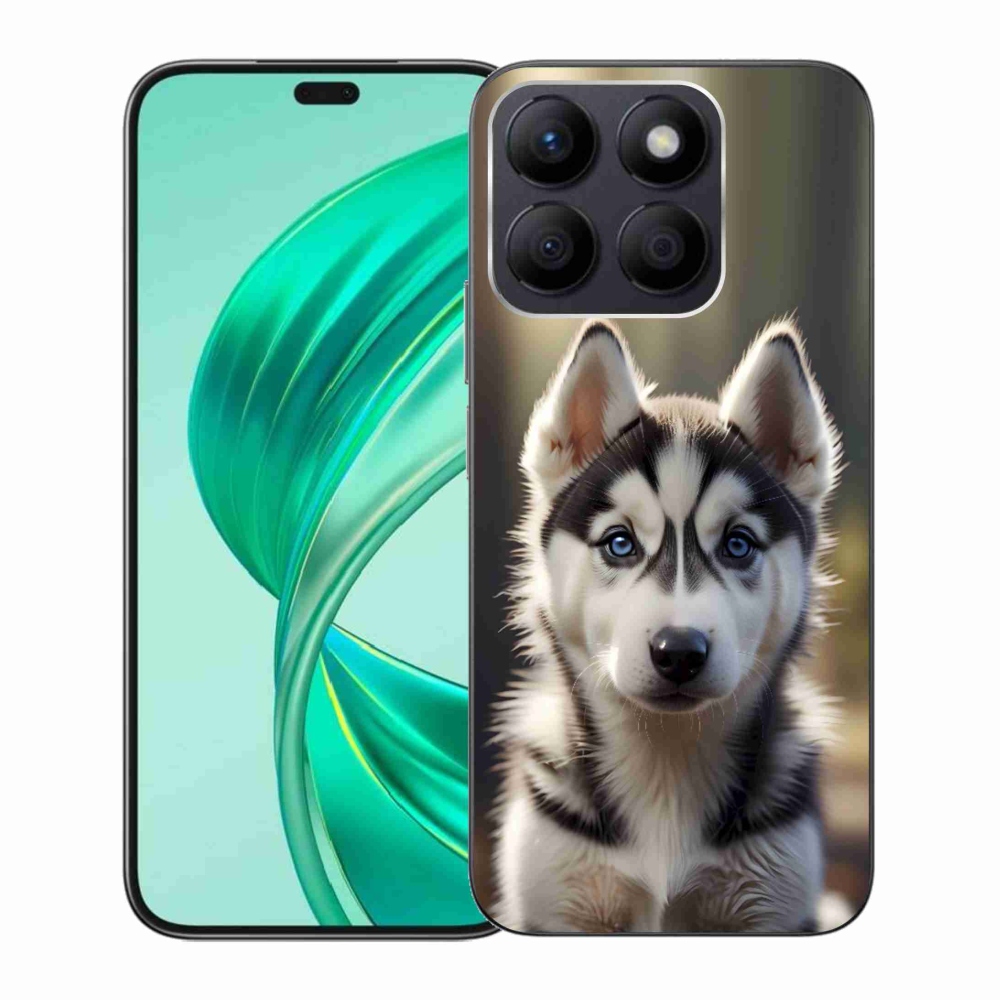 Gélový kryt mmCase na Honor X8b - roztomilý sibírsky husky