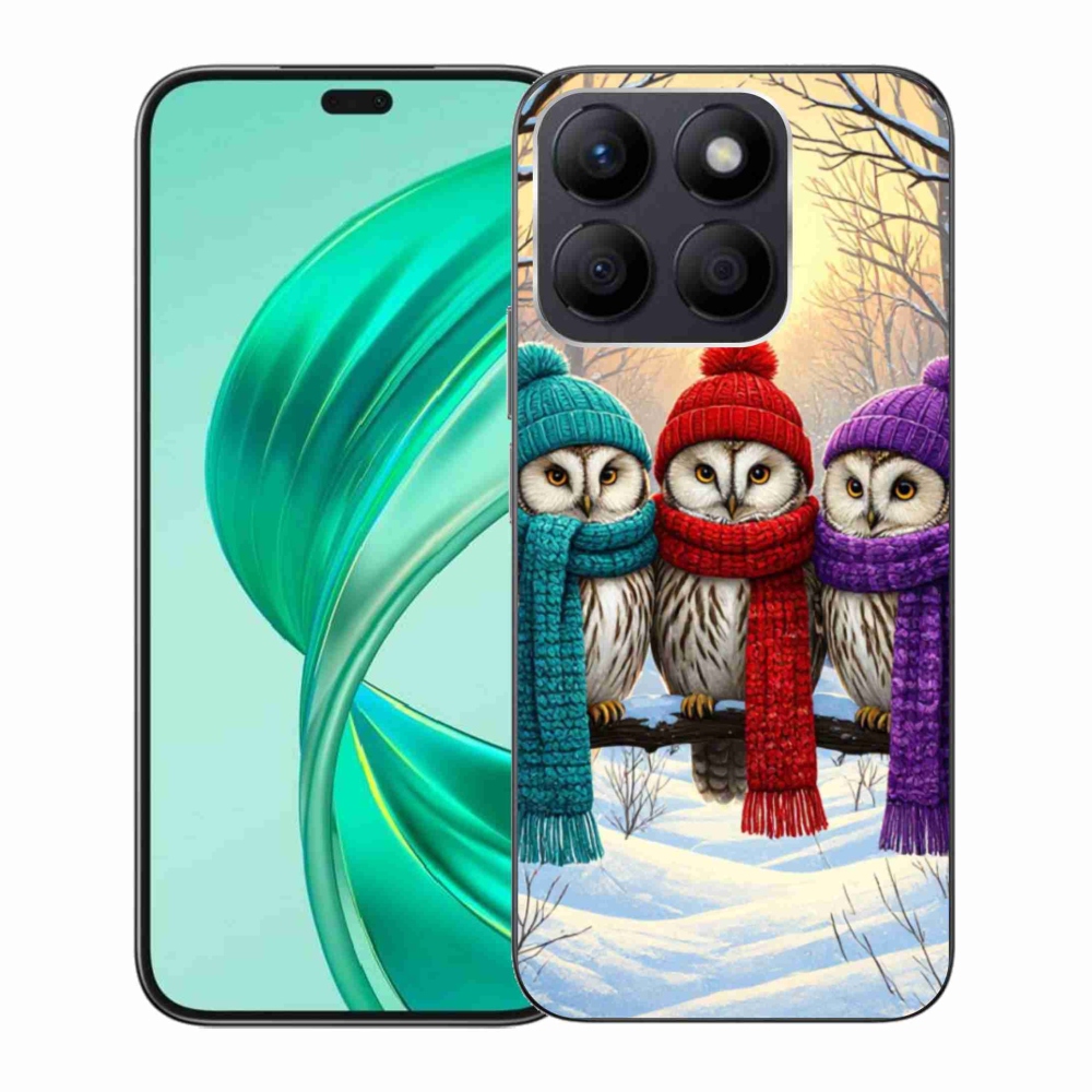 Gélový kryt mmCase na Honor X8b - soví priatelia