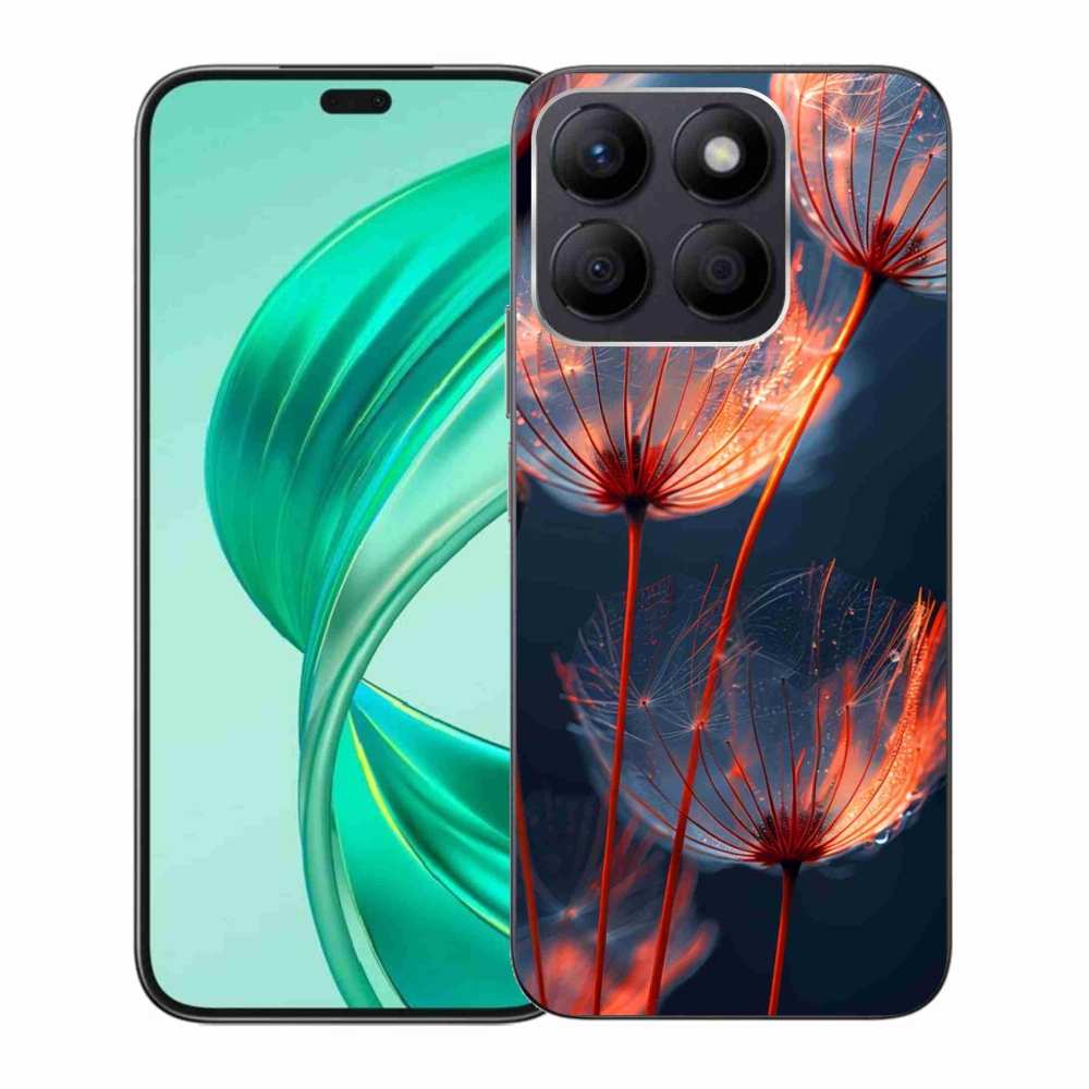 Gélový kryt mmCase na Honor X8b - svetielkujúce páperie