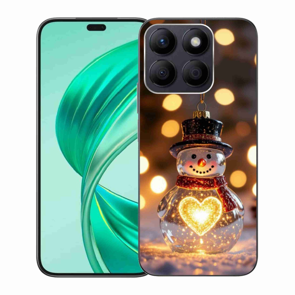 Gélový kryt mmCase na Honor X8b - svietiaci vianočný snehuliak