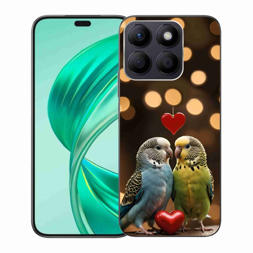 Gélový kryt mmCase na Honor X8b - zamilovaní papagáje