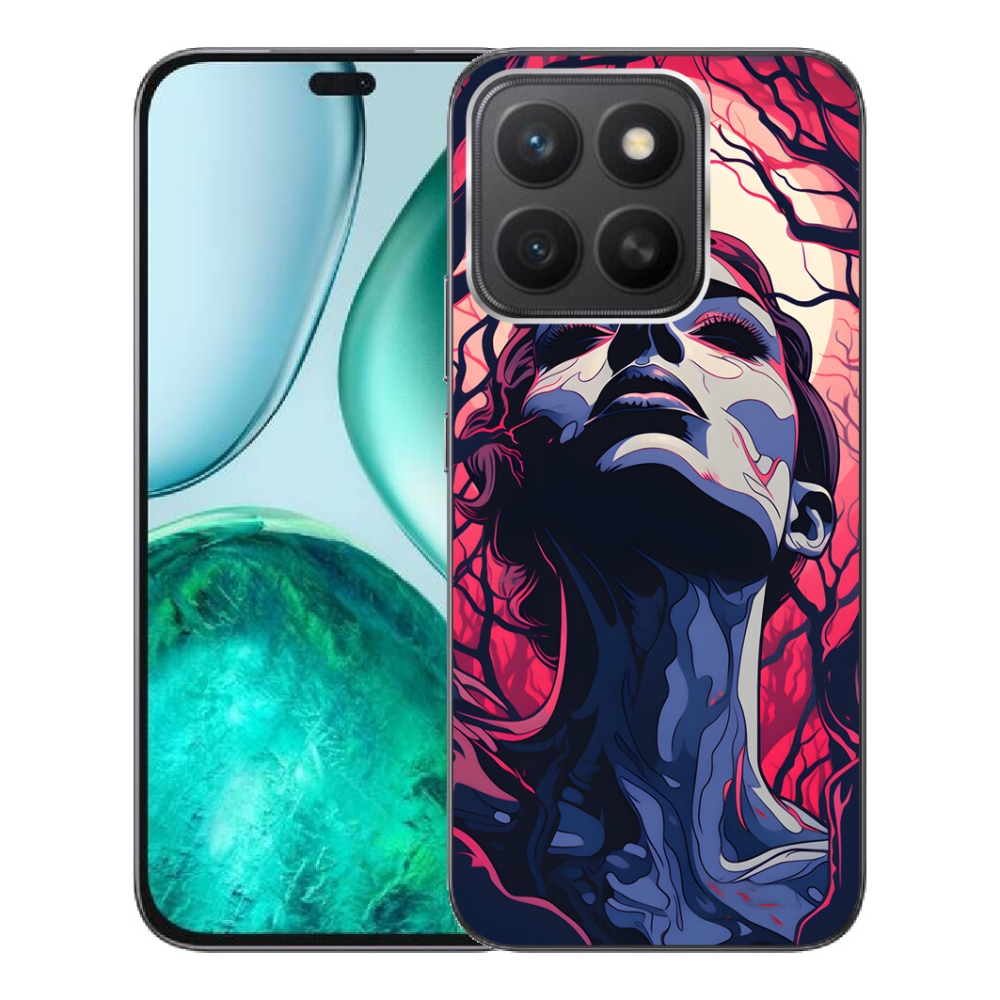 Gélový kryt mmCase na Honor X8c - abstraktná tvár