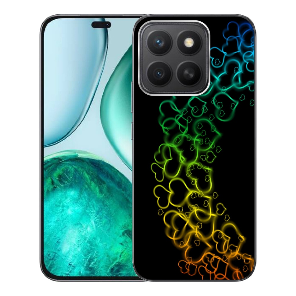 Gélový kryt mmCase na Honor X8c - farebné srdiečka