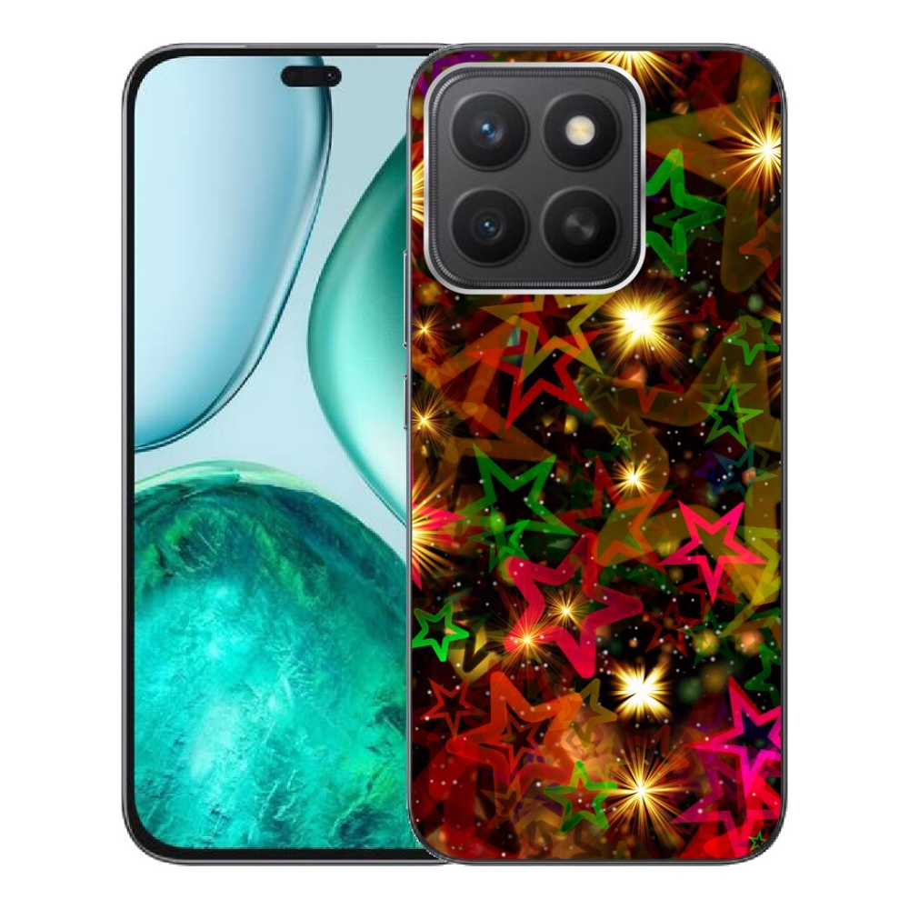 Gélový kryt mmCase na Honor X8c - farebné hviezdičky