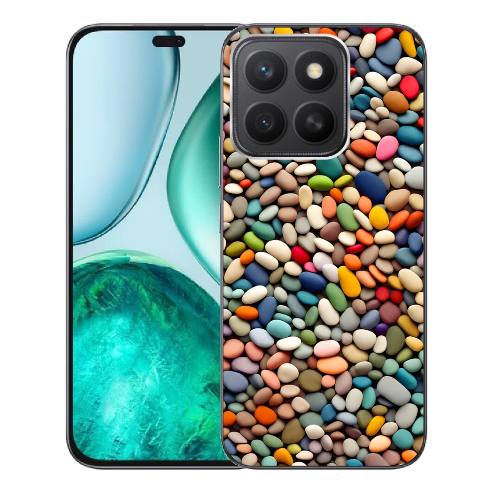 Gélový kryt mmCase na Honor X8c - farebné kamienky 2